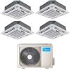 CLIMATIZZATORE QUADRI CASSETTA 9+9+9+12 DC INVERTER MIDEA R-32 A++A+ U.E.M40B-36HFN8 R-32LINEA 2026
