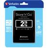 Verbatim Hard Disk Esterno 2.5'' 2TB Verbatim Store 'n' Go USB 3.0 Nero 53177