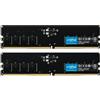 Crucial Ram DIMM DDR5 64GB Crucial 5600Mhz CL46 1.1V K2 Nero [CT2K32G56C46U5]