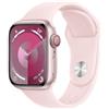 Apple Smartwatch Apple Watch Series 9 GPS + Cellular 45mm Cassa in alluminio con cinturino sportivo S/M Rosa confetto [MRMK3QL/A]