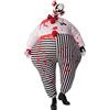Rubie's Rubie´s direction - gonfiabile Creepy clown Halloween horror costume da adulto, taglia unica, multicolore