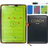 Holzsammlung Lavagna Tattica Calcio Allenatore di Board, Cartella Tattica per Allenatore di Calcio,Magnetica Calcio Coachboard Lavagna Calcio Portatile con Pennarello e Gomma