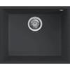 Elleci PRONTA CONSEGNA - SPEDIZIONE IMMEDIATA Elleci LGQ10540BSO Lavello da Incasso 1 Vasca Sottotop 54 x 44 cm finitura Granitek Matt Nero 40 Quadra 105 SOTTOTOP