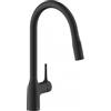 Nobili PRONTA CONSEGNA - SPEDIZIONE IMMEDIATA Miscelatore Monocomando con Doccetta a 2 getti estraibile e Canna Girevole Finitura Nero - Velvet black Nobili CU128137BM Mania Velvet black