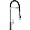 Nobili PRONTA CONSEGNA - SPEDIZIONE IMMEDIATA Miscelatore Lavello Stampato Cart.Ø28 Con Guaina Nera Doccia 2 Getti Flag Cromo Nobili FL96400/1CR