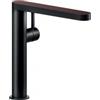 Nobili PRONTA CONSEGNA - SPEDIZIONE IMMEDIATA Miscelatore Lavello Canna Girevole Con Laminato Su Bocca Laminato Fenix Rosso Jaipur 0751 + Nero Opaco Nobili MH109113RJBM