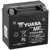 Motocar Batteria sigillata Yuasa YTX14-BS 12 V 12 Ah 200 CCA con acido