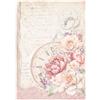 Carta di riso Romance Forever orologio Stamperia