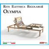 Cattaneo Rete Elettrica Regolabile Olympia a Doghe di Legno da Cm. 80x190/195/200 Prodotto Italiano
