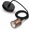 Philips LED Corda Vintage Portalampada, Oro Rosa