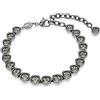 SWAROVSKI BRACCIALE IMBER TENNIS PLACCATO RUTENIO, L 18.5 - 23 cm