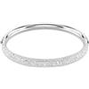 SWAROVSKI BANGLE METEORA, PAVE A NEVE PLACCATO RODIO, L - 18.5 cm