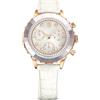 SWAROVSKI OROLOGIO OCTEA CHRONO, CINTURINO IN PELLE BIANCO