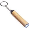 Portachiavi luce LED ecologico in bamboo personalizzato Florence personalizzate o neutre