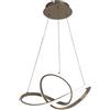 Leroy Merlin Lampadario LED design Smilla grigio Ø60cm, luce naturale 4900 lumen
