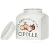 La Porcellana Bianca - Barattolo Conserva per Cipolle in Porcellana - Conserva, Barattoli e Contenitori - Barattoli Cucina - Porcellana - 3500 cc; 15x15xh20 cm