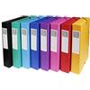 Exacompta Cod. 50600E 1 scatola per archivio con elastici Exabox in carta lustrée da 600g - Dorso 6cm - dimensioni 25X33 cm - per documenti A4 colori assortiti fornita già assemblata