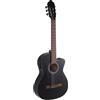 Gewa VG500166 Chitarra Classica Student Cedar Elettroacustica, Nera