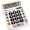 Alevar AVC Calcolatrice da Tavolo 12 Cifre, Formato 135x195x30 mm, Big Display, Big Digit, Doppia Alimentazione, Colore Bianco