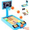 TTDCQQID Giocattoli da Basket per Bambini, Tabletop Basketball per Bambini, Dito Tiro Pallacanestro Desktop Gioco, del Dito Gioco da Tavolo, Giocattoli per Desktop, Regalino Festa Compleanno Bimbi (Blu)