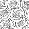 ReWallpaper Carta da Parati Adesiva Muro Floreale Bianco e Nero, Vinilica Rosa Moderna, Adesiva per Mobili Fantasia Vintage, Autoadesiva Bagno Cucina 44.5CM×3M