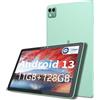 DOOGEE Tablet 10 Pollici T10S Tablet Android 13, 11GB RAM+128GB ROM(TF 1TB), Octa-Core, 6600mAh, Dual 4G LTE/SIM, 8MP Fotocamera, Tablet in Offerta, TÜV SÜD Protezione Occhi, Widevine L1