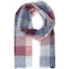 Lindenmann Sciarpa Tessuta Uomo 100% Cotone, Sciarpa da Uomo, Grigio-Rosso-Blu