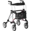 Russka Deambulatore Elan Plus - con ruote extra morbide, antracite/rosso scuro