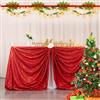 ShinyBeauty Tovaglia di paillettes rossa 50x80 pollici Rettangolo Tovaglia Decorazioni per feste di Natale Decorazioni per feste Di paillettes Copritavolo Glitter Tovaglie da sposa Eventi Decorazioni per feste