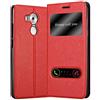 Cadorabo Custodia Libro per Huawei Mate 8 in Rosso Zafferano - con Funzione Stand e Chiusura Magnetica - Portafoglio Cover Case Wallet Book Etui Protezione