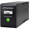 PowerWalker VI 800 SW FR uninterruptible power supply (UPS) Line-Interactive 800 VA 480 W 2 AC outlet(s)