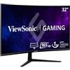 ViewSonic VX3218-PC-MHD - Gaming - monitor LED - curvo - 32- 1920 x 1080 Full HD (1080p) @ 165 Hz - VA - 300 cd/m² - 4000:1-1 ms - 2xHDMI, DisplayPort - Speakers