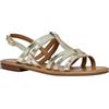 Geox D Sozy S I, Sandali Piatti Donna, Lt Gold, 39.5 EU