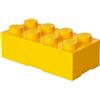 Room Copenhagen Contenitore Portavivande Lego a 8 Bottoncini, Piccolo Contenitore o Portamatite, Giallo