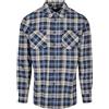 Urban Classics Checked Roots Shirt Camicia, Blu Scuro/Bianco, M Uomo