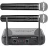 VONYX COPPIA MICROFONI WIRELESS VHF BI CANALI frequenze VHF SENZA FILO RADIO MICROFONO