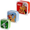 Puckator Set di 3 Contenitori per Alimenti - Asterix, Obelix e Idefix