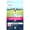Eukanuba Grain Free* - Alimento per cuccioli di taglia piccola e media, Ricetta a basso contenuto di allergeni, 3 kg