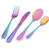 PINTINOX Prima Collection, Set da 24 Posate Serie Dream Rainbow, Acciaio Inox, Colore: Arcobaleno, con Scatola Regalo (6 persone)