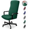 Eozakavod Coprisedia da ufficio Computer Coprisedia Coprisedili in simplismo Stile Moderno Elasticizzato Coprisedili rimovibile, per sedia girevole da ufficio con braccioli(sedia non inclusa)(Verde,L)