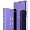 MRSTER Samsung S9 Cover, Mirror Clear View Standing Cover Full Body Protettiva Specchio Flip Custodia per Samsung Galaxy S9. Flip Mirror: Purple