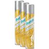 Batiste Shampoo a secco Batiste Dry Shampoo, biondo brillante con un tocco di colore per capelli biondi, capelli freschi per tutti i tipi di capelli, 3 confezioni da 200 ml