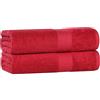 Superior - Set di Asciugamani da Bagno ecologici di qualità, Cotone, Mirtillo, 68,6 x 137,2 cm, 4 Pezzi