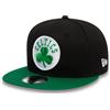 New Era Boston Celtics NBA Essential Nero Verde 9Fifty Berretto Snapback Regolabile