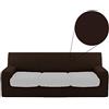 Biancaluna Copristruttura 3 posti Copridivano Genius 180 a 250 cm R457 Marrone
