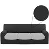 Biancaluna Genius R457 Copristruttura 3 Posti Copridivano, 180 a 250 cm, Grigio