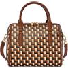 Fossil Borsa a bauletto Williamson da donna in tessuto rivestito in poliuretano, ZB11019249