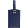 Samsonite Global TA - Etichetta per valigia, etichetta per valigie e borse, con nastro regolabile, cartellino indirizzo, aletta di protezione per la privacy, Blu (Midnight Blue)