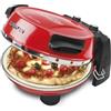 G3 Ferrari G10032 Pizzeria Snack Napoletana, Forno Pizza Plus Evo, Doppia Pietra Refrattaria (Diametro 31 Cm), 1200 W, Timer 5', Ricettario Incluso, Rosso
