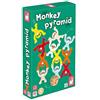 Janod - Monkey Pyramid - Gioco di società dei Bambini in Legno - Gioco di Abilità Pittura Ad Acqua - Certificato FSC - A Partire da 3 Anni, J02633